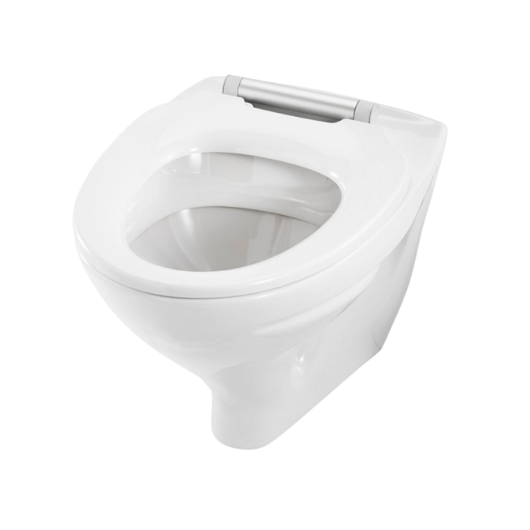 Vit robust toalettsits utan lock - BĂTTRE