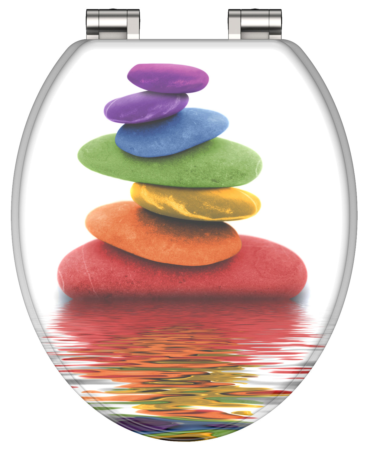 Mönstrad toalettsits universal med trĂ€kĂ€rna - BĂTTRE. CC-mĂ„tt: 130-185mm LĂ€ngd: 425-475mm Bredd: 375mm.