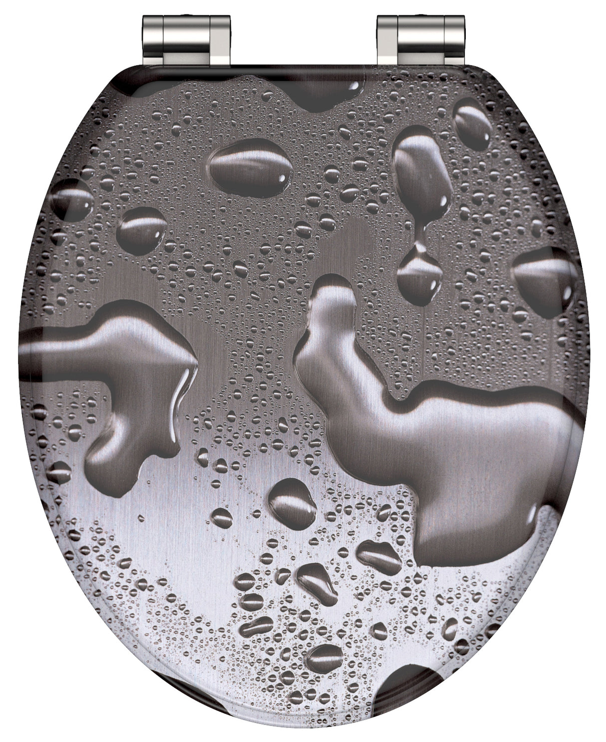 Mönstrad toalettsits universal med trĂ€kĂ€rna - BĂTTRE. CC-mĂ„tt: 130-185mm LĂ€ngd: 425-475mm Bredd: 375mm.