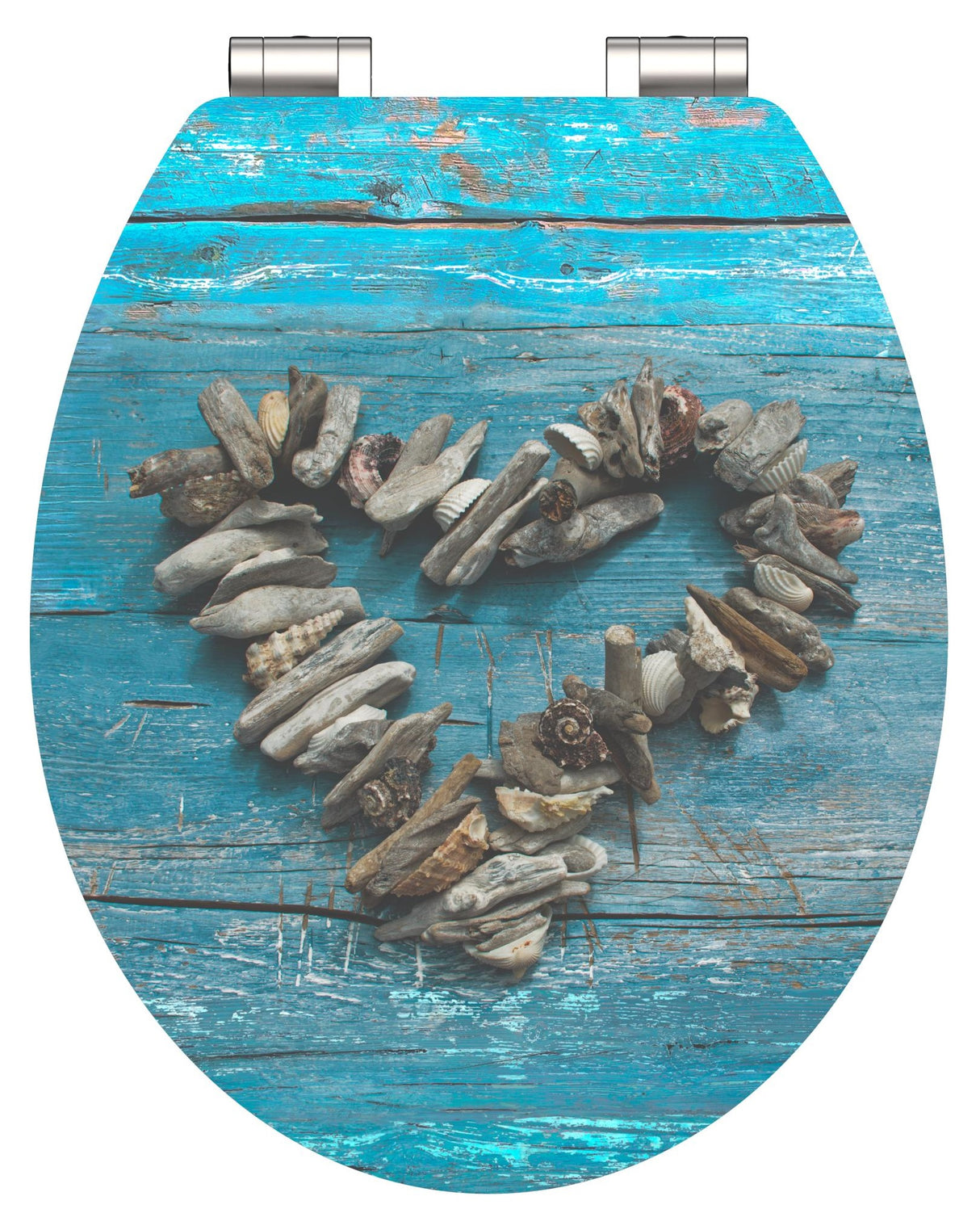 Högblank mönstrad toalettsits universal med trĂ€kĂ€rna - BĂTTRE. CC-mĂ„tt: 130-185mm LĂ€ngd: 425-475mm Bredd: 370mm.