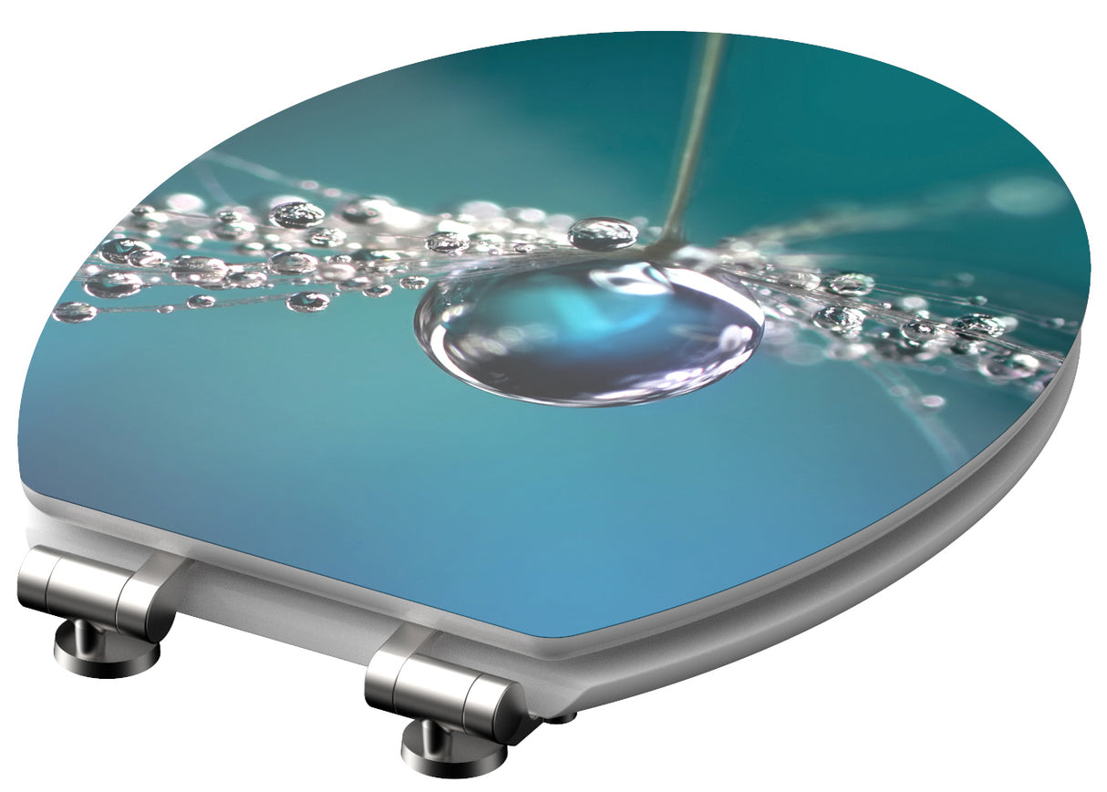 Högblank mönstrad toalettsits universal med trĂ€kĂ€rna - BĂTTRE. CC-mĂ„tt: 130-185mm LĂ€ngd: 425-475mm Bredd: 370mm.