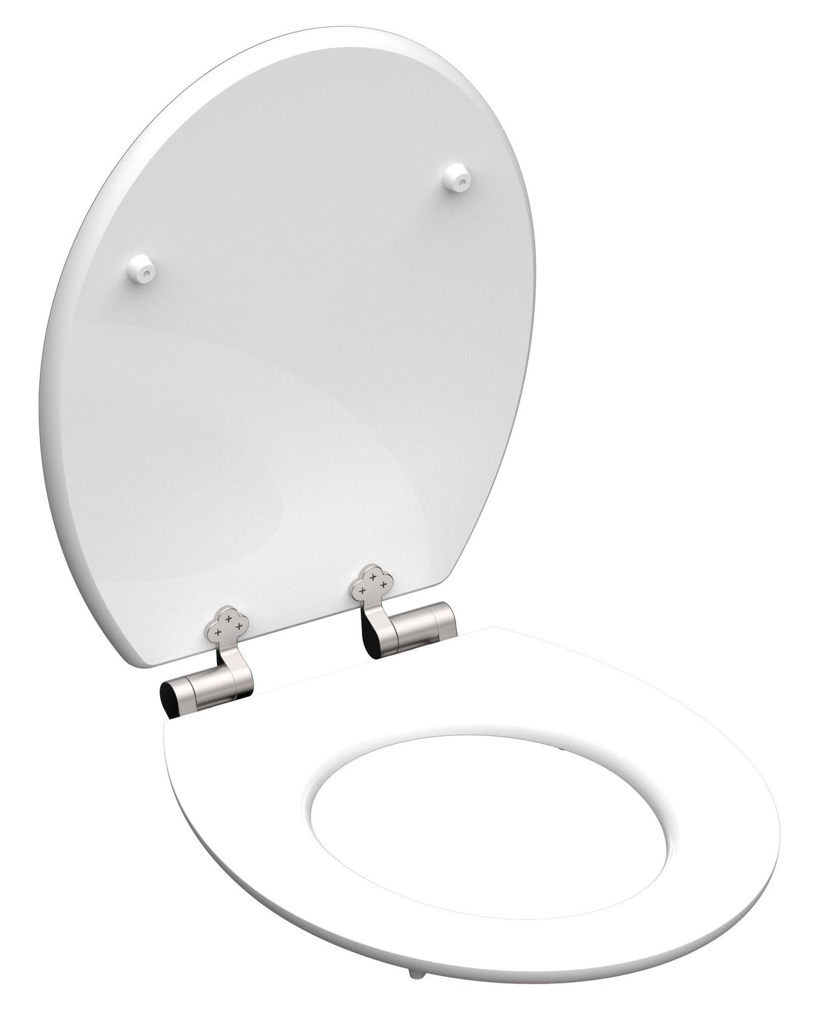 Högblank mönstrad toalettsits universal med trĂ€kĂ€rna - BĂTTRE. CC-mĂ„tt: 130-185mm LĂ€ngd: 425-475mm Bredd: 370mm.