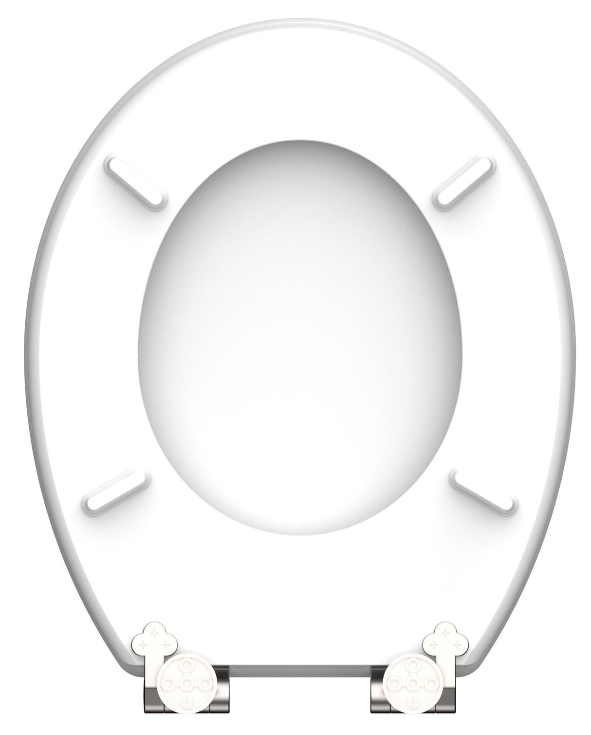 Högblank mönstrad toalettsits universal med trĂ€kĂ€rna - BĂTTRE. CC-mĂ„tt: 130-185mm LĂ€ngd: 425-475mm Bredd: 370mm.