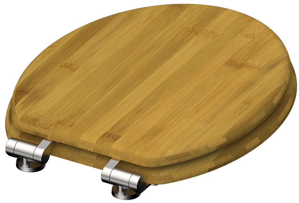 Toalettsits universal i Bambu - BRA. CC-mÄtt: 130-180mm LÀngd: 425-455mm Bredd: 370mm.