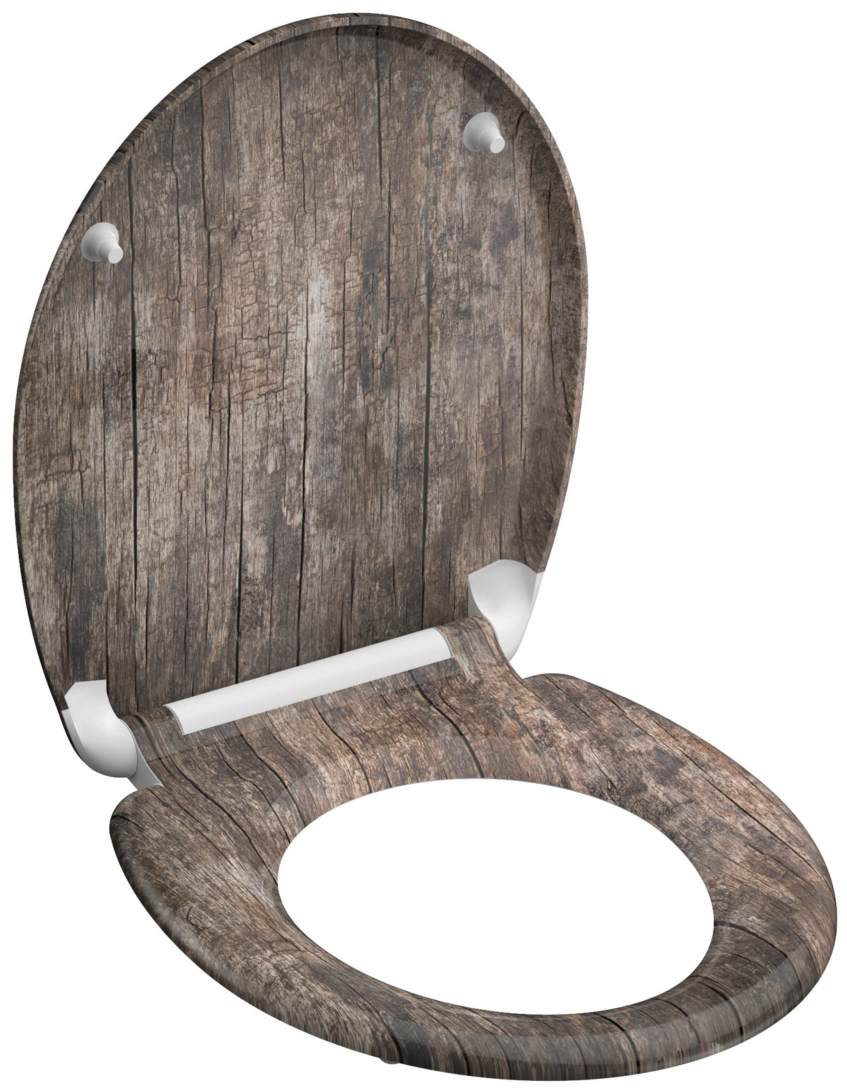 Mönstrad toalettsits universal i Duroplast - BĂST. CC-mĂ„tt: 90-190mm LĂ€ngd: 405-460mm Bredd: 375mm.