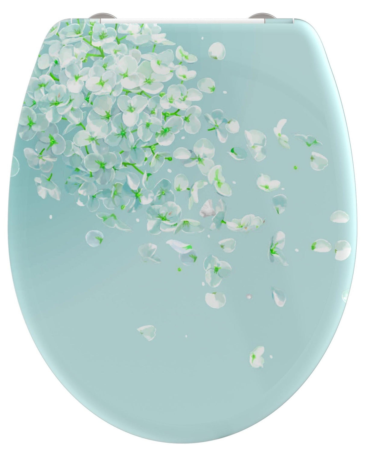 Mönstrad toalettsits universal i Duroplast - BĂST. CC-mĂ„tt: 90-190mm LĂ€ngd: 405-460mm Bredd: 375mm.