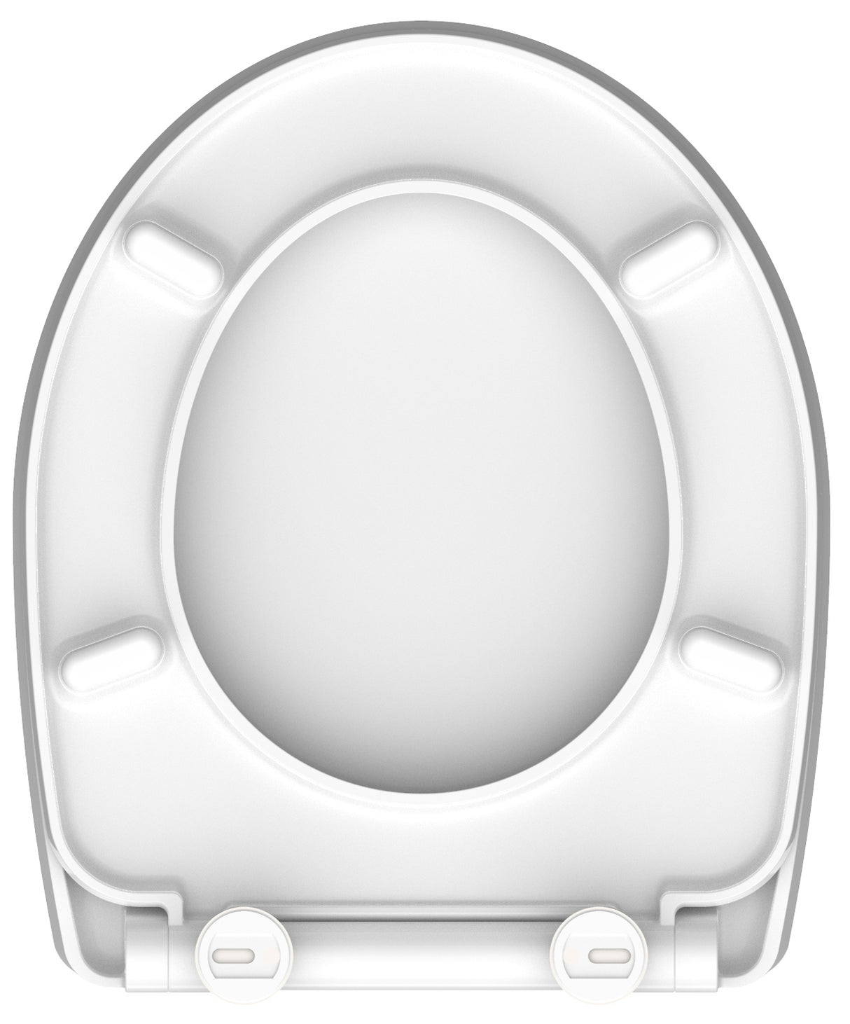 Högblank mönstrad toalettsits universal i Duroplast - BĂST. CC-mĂ„tt: 90-190mm LĂ€ngd: 435-490mm Bredd: 374mm.