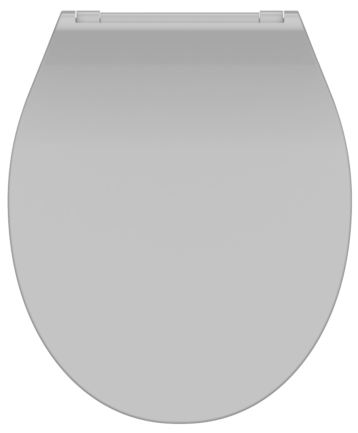 GrĂ„ slimmad toalettsits universal i Duroplast - BĂST. CC-mĂ„tt: 70-190mm LĂ€ngd: 415-455mm Bredd: 380mm.