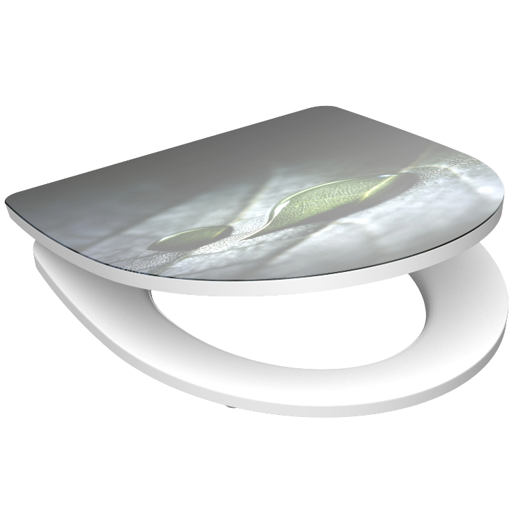 Högblank mönstrad toalettsits universal i Duroplast - BĂST. CC-mĂ„tt: 90-190mm LĂ€ngd: 435-490mm Bredd: 374mm.