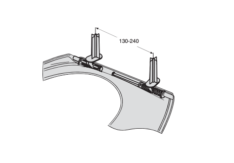 Vit toalettsits för IDO (Proppbeslag) - BRA