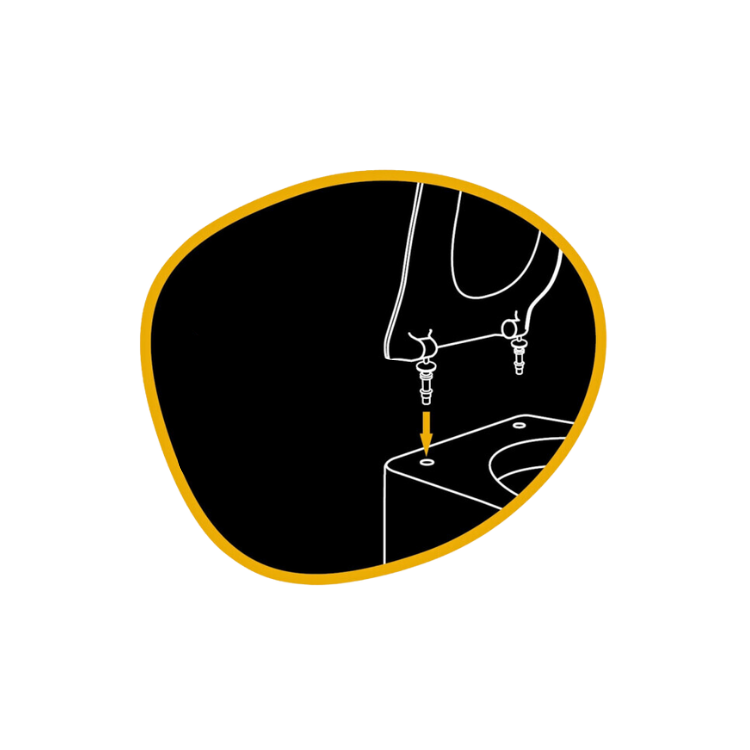 Vit toalettsits för IDO (Proppbeslag) - BRA