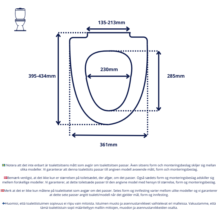 Svart toalettsits design för IFĂ - BĂST