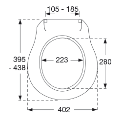 Vit toalettsits - BĂST