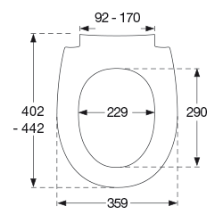 Vit toalettsits - BĂST