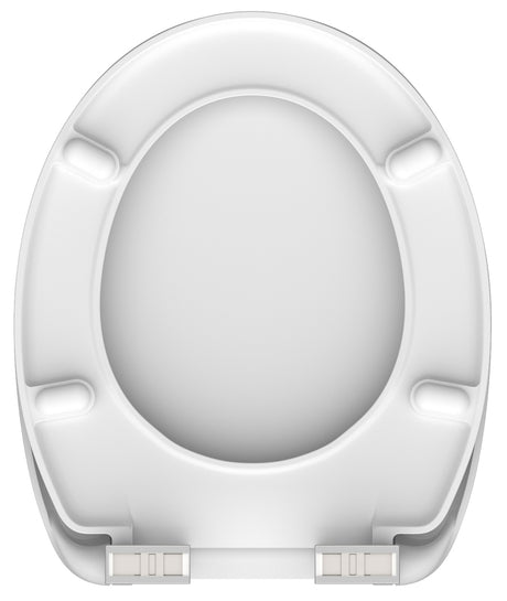 Mönstrad toalettsits universal i Duroplast - BÄTTRE. CC-mått: 125-210mm Längd: 425-435mm Bredd: 373mm.