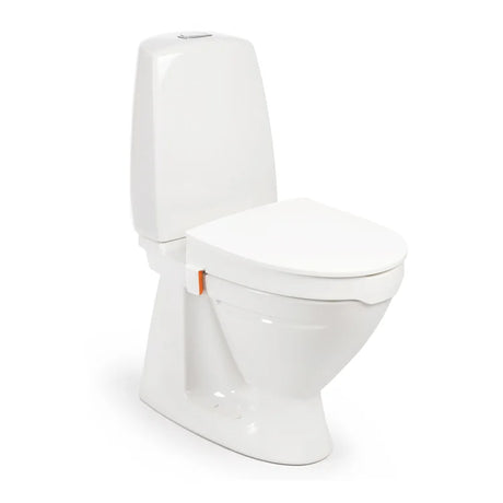 Toalettsits med förhöjning 10cm med lock (kantstopp)