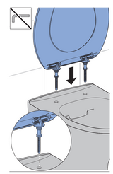 Vit toalettsits för IFÖ (Proppbeslag) - BRA